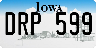 IA license plate DRP599