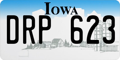 IA license plate DRP623