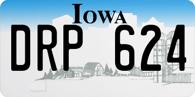 IA license plate DRP624