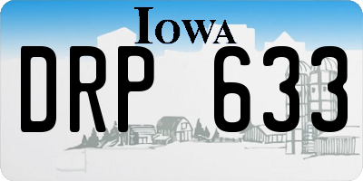IA license plate DRP633