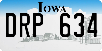 IA license plate DRP634