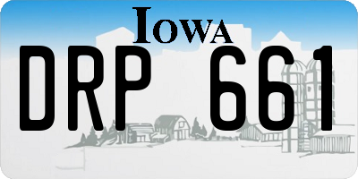 IA license plate DRP661