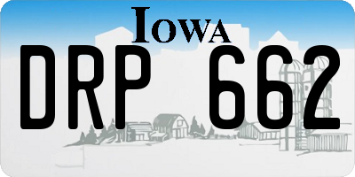 IA license plate DRP662
