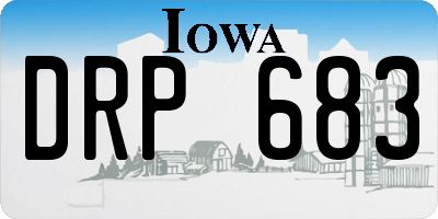 IA license plate DRP683