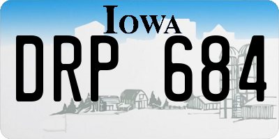 IA license plate DRP684
