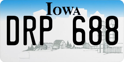 IA license plate DRP688