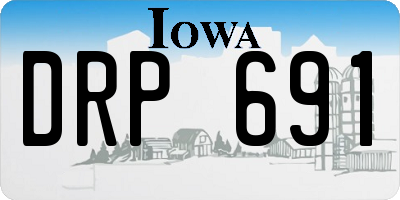 IA license plate DRP691