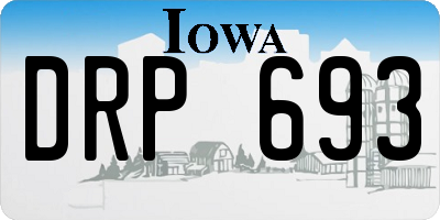 IA license plate DRP693