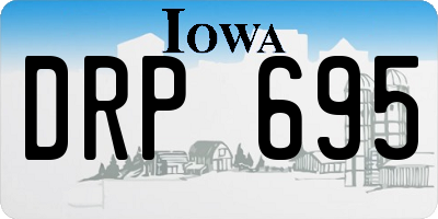 IA license plate DRP695