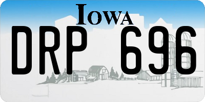 IA license plate DRP696