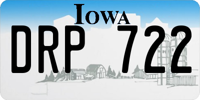 IA license plate DRP722