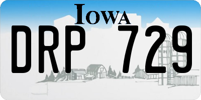 IA license plate DRP729