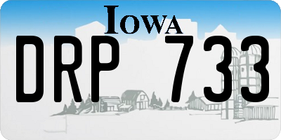 IA license plate DRP733