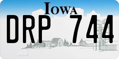 IA license plate DRP744