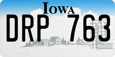 IA license plate DRP763