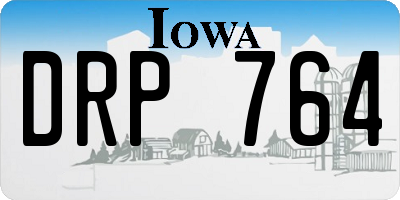 IA license plate DRP764