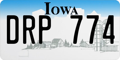 IA license plate DRP774