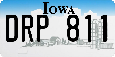 IA license plate DRP811