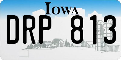 IA license plate DRP813