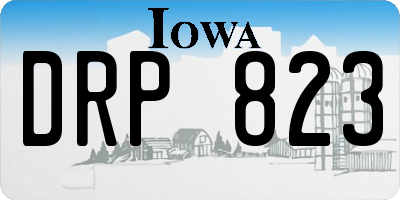IA license plate DRP823