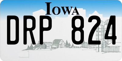 IA license plate DRP824