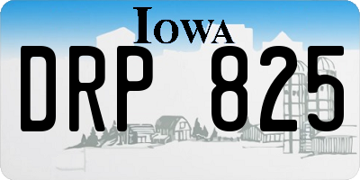 IA license plate DRP825