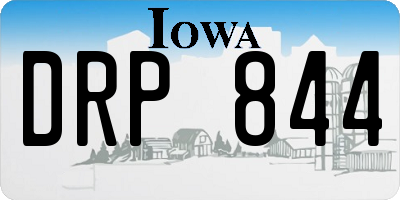 IA license plate DRP844
