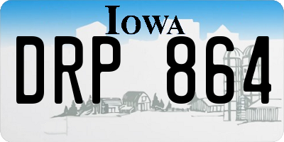 IA license plate DRP864