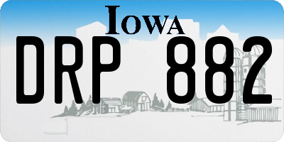 IA license plate DRP882