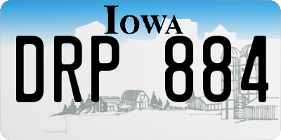 IA license plate DRP884
