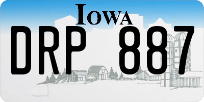 IA license plate DRP887