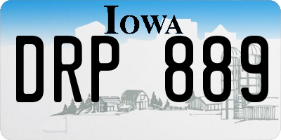IA license plate DRP889