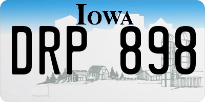 IA license plate DRP898