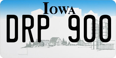 IA license plate DRP900