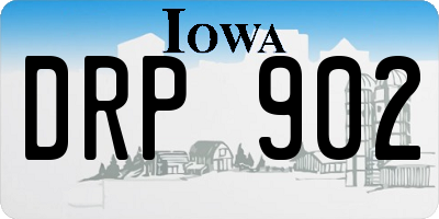 IA license plate DRP902