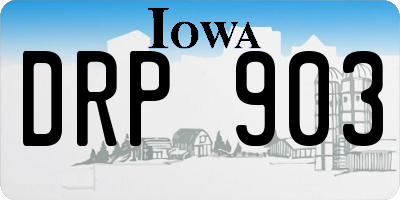 IA license plate DRP903