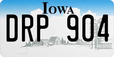 IA license plate DRP904