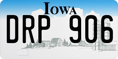 IA license plate DRP906