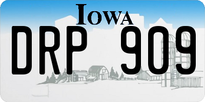 IA license plate DRP909