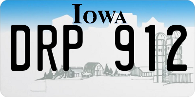 IA license plate DRP912