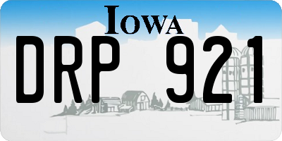 IA license plate DRP921