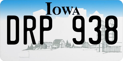 IA license plate DRP938