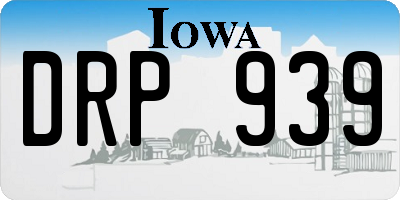 IA license plate DRP939