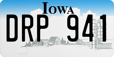 IA license plate DRP941