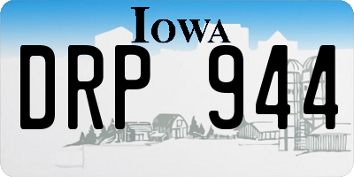 IA license plate DRP944