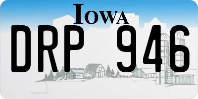 IA license plate DRP946
