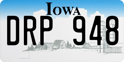 IA license plate DRP948