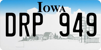 IA license plate DRP949