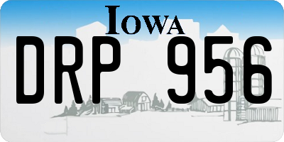 IA license plate DRP956
