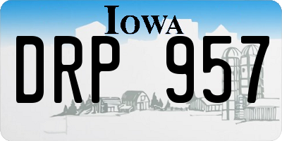 IA license plate DRP957